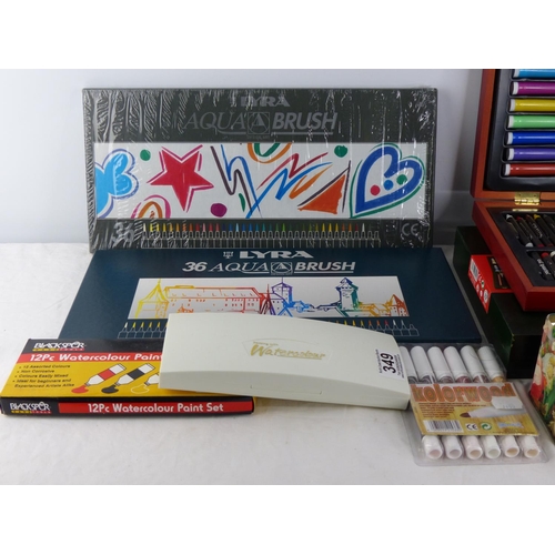 349 - A lot of new artist paint sets and more.