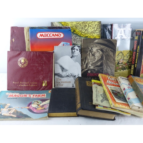 363 - A lot of books to include Royal Portrush Ladies - a backward glance, Welcomes Medical Diary 1940, Ce... 