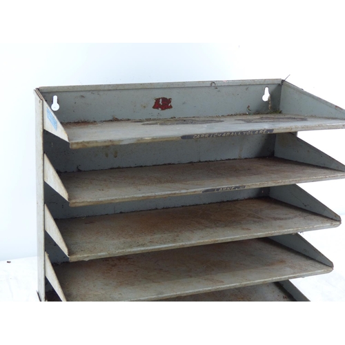 399 - A vintage Veteran Series metal desk tidy.