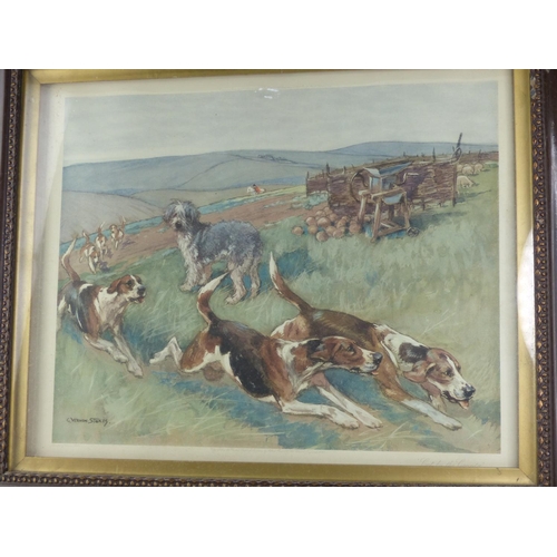 467 - A stunning framed print by Vernon C Stokes.