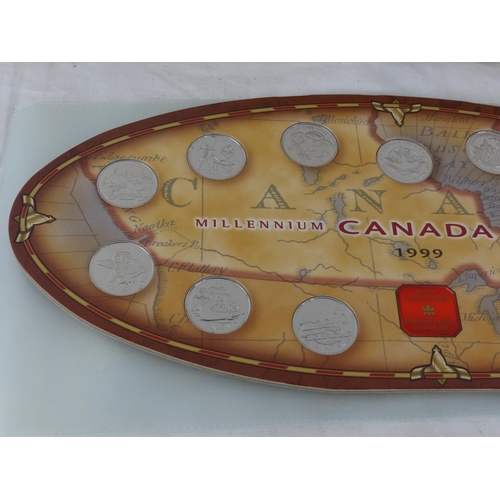 487 - A boxed Canadian coin set dated 1999.