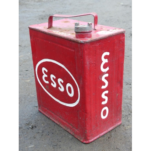 26 - A vintage 2 gallon ESSO petrol can.