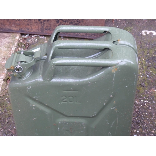 62 - Two vintage jerry/petrol cans.