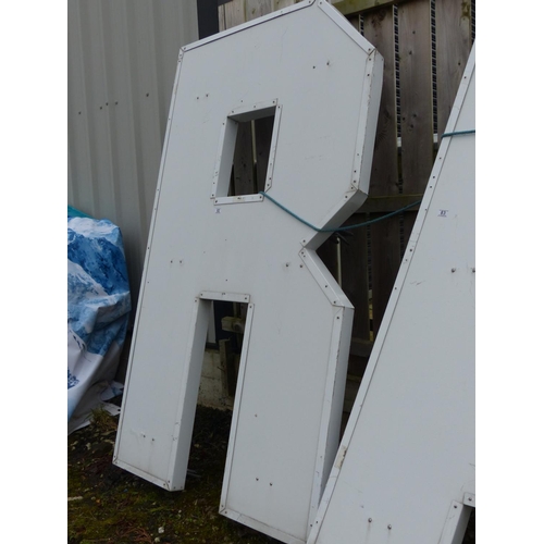 82 - A large Iconic letter 'R', from the Ramore Restaurant, Portrush.