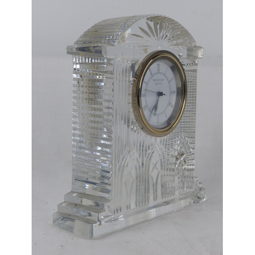 139 - A Waterford Crystal 'Westminster' mantle clock.