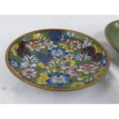 181 - Two small Cloisonné pin trays/ dishes.