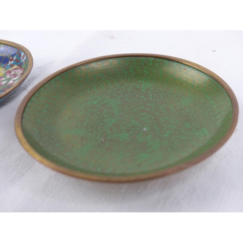 181 - Two small Cloisonné pin trays/ dishes.