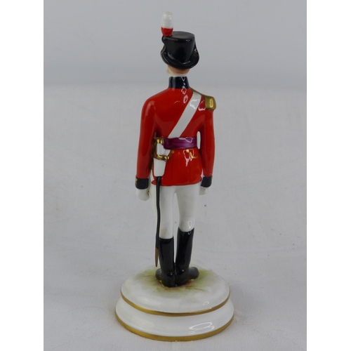 204 - A limited edition Michael Sutty hand painted porcelain figure 'Royal Marine Officer'.