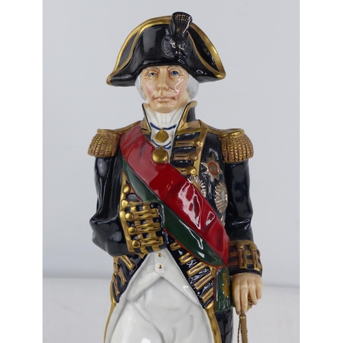 207 - A large limited edition Michael Sutty hand painted porcelain figure 'Lord Nelson'. (small break conn... 