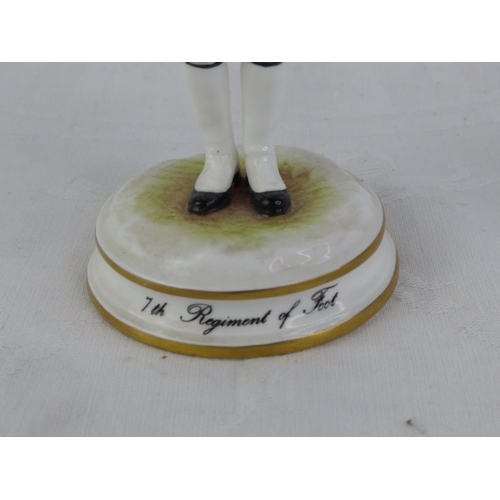 208 - A limited edition Michael Sutty hand painted porcelain figure '7th Regiment of Foot'
