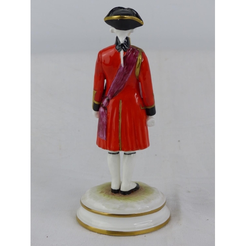 208 - A limited edition Michael Sutty hand painted porcelain figure '7th Regiment of Foot'