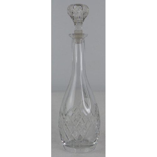224 - A Waterford crystal decanter base and a crystal stopper.
