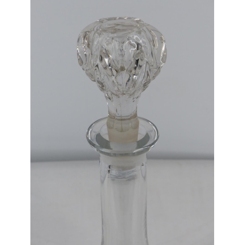 224 - A Waterford crystal decanter base and a crystal stopper.