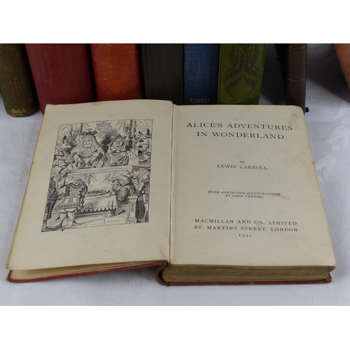 234 - A collection of leather bound poetry books and more.