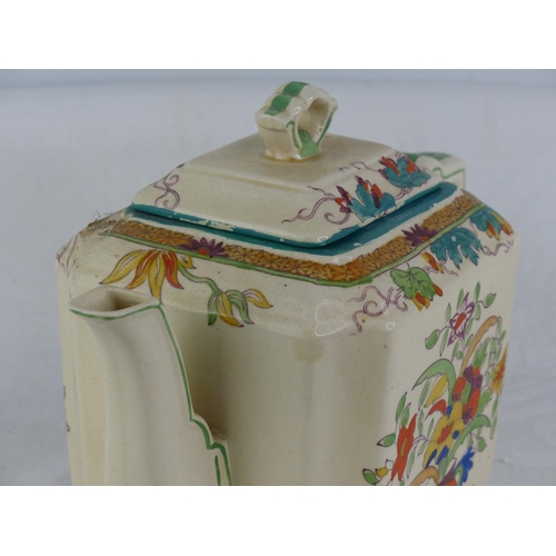 242 - An early Mason's Ironstone hand painted teapot.