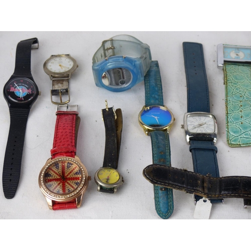 529 - A lot of fashion watches and more.