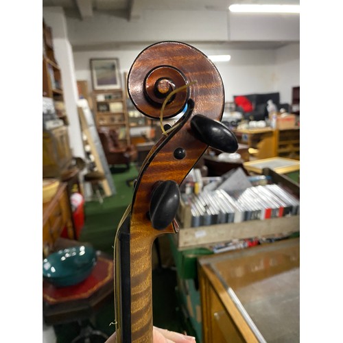 513 - A stunning antique violin by renowned French makers, CH J B Collin Mezin, with interior paper label ... 