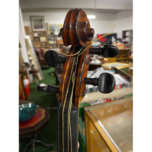 513 - A stunning antique violin by renowned French makers, CH J B Collin Mezin, with interior paper label ... 