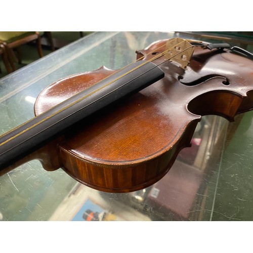 513 - A stunning antique violin by renowned French makers, CH J B Collin Mezin, with interior paper label ... 