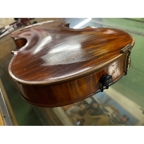 513 - A stunning antique violin by renowned French makers, CH J B Collin Mezin, with interior paper label ... 