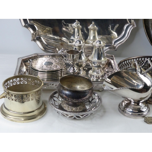 106 - A very large lot of EPNS and silver plate ware.