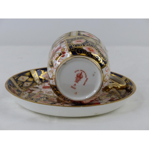 47 - A Royal Crown Derby cup and saucer.