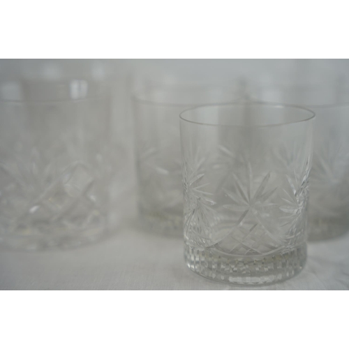 114 - A Tyrone Crystal decanter, 4 Galway crystal glasses and more.