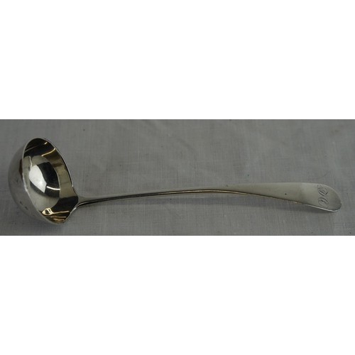 242 - A Georgian Scottish silver ladle, Edinburgh circa 1820, Francis Howden, 22g.