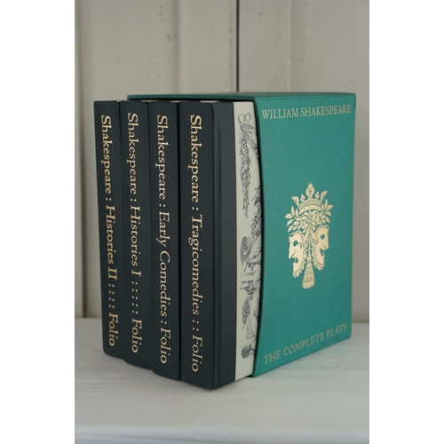 430 - A boxed set of four Folio Society books 'Shakespeare', 1997.