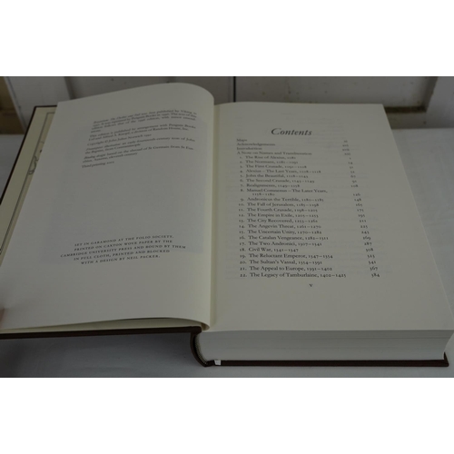 440 - A set of three Folio Society books  'John Julius Norwich Byzantium', 2003.