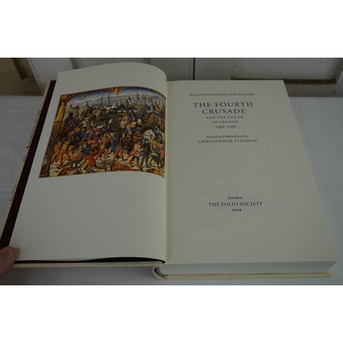 442 - A set of four Folio Society books 'An Eyewitness History of the Crusades', 2004.