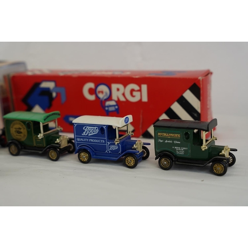 304 - A boxed Corgi Seddon Akinson Container truck, a miniature cased 'Keep Belfast Tidy' double decker bu... 