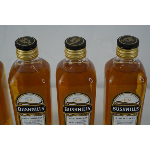 405 - Four 350ml bottles of Bushmills Irish Whiskey.