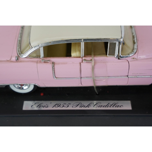 416 - A large 'Elvis 1955 Pink Cadillac' diecast toy car, measuring 30cm.