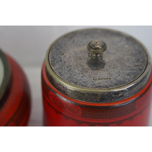 439 - A Burleigh Ware tea caddy and matching bowl.