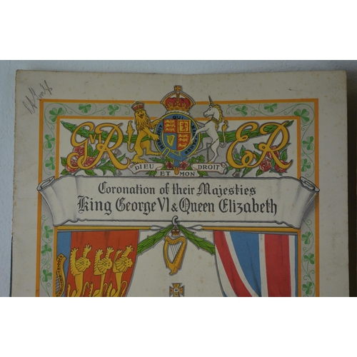 456 - Two official souvenir programmes 'Coronation of their Majesties King George VI and Queen Elizabeth -... 