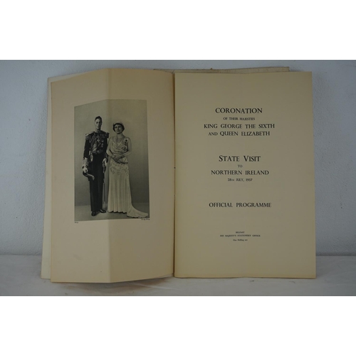 456 - Two official souvenir programmes 'Coronation of their Majesties King George VI and Queen Elizabeth -... 