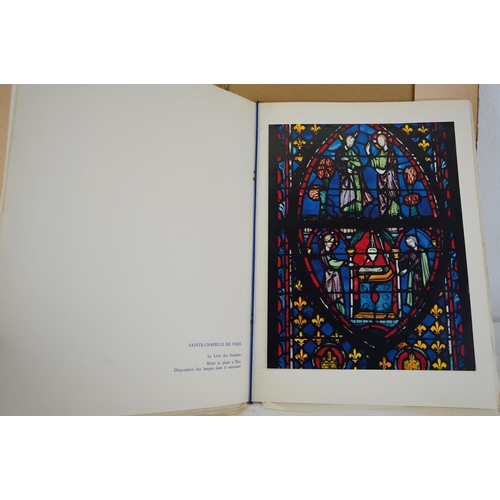 464 - An interesting folder of pictures of French Chapel windows.