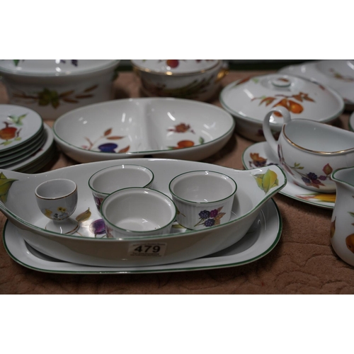 479 - A large lot of Royal Worcester 'Evesham' dinner ware.