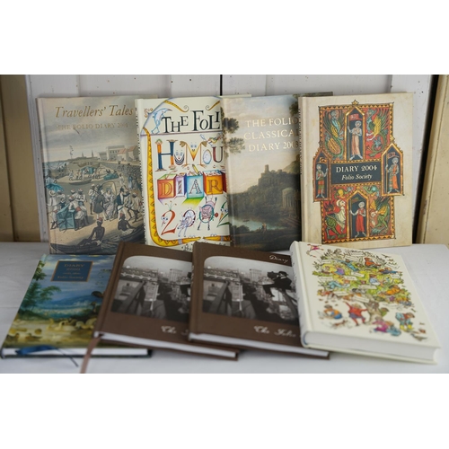 456 - Eight Folio Society Dairies various years.