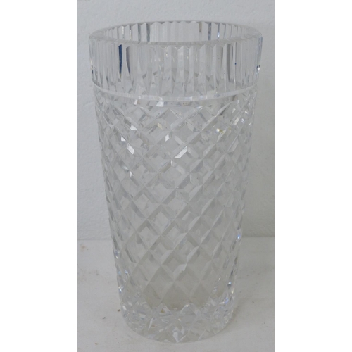 81 - A large  Waterford Crystal vase, measuring 20cm tall.
