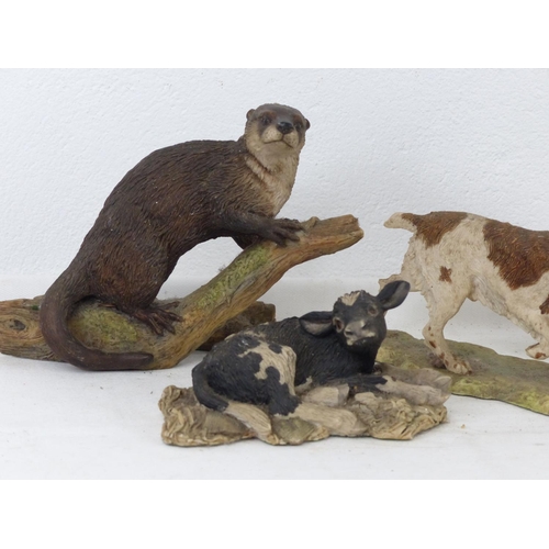 91 - Four Border Fine art ornaments to include an All Creatures Great and Small 'Buttercup' ornament.