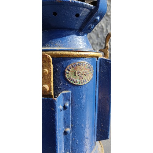 73 - A 1943 military railway lamp.