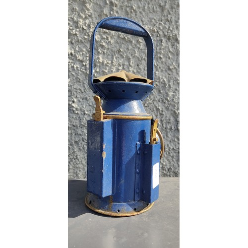 73 - A 1943 military railway lamp.