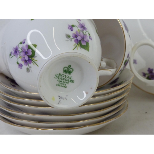 221 - A decorative Queen Standard bone china tea set.