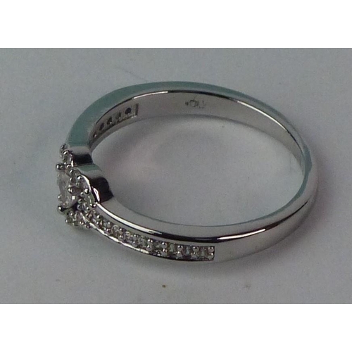 144 - A Sterling silver ring, size O/P.