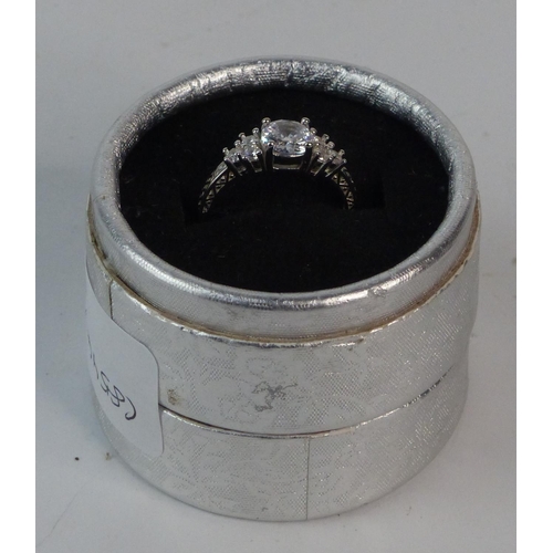 151 - A dress ring stamped S925, size O.