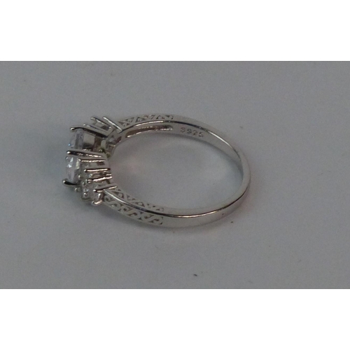 151 - A dress ring stamped S925, size O.