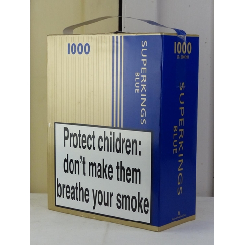 superking cigarettes An unopened carton of Superkings Blue cigarettes (1000 cigarettes)