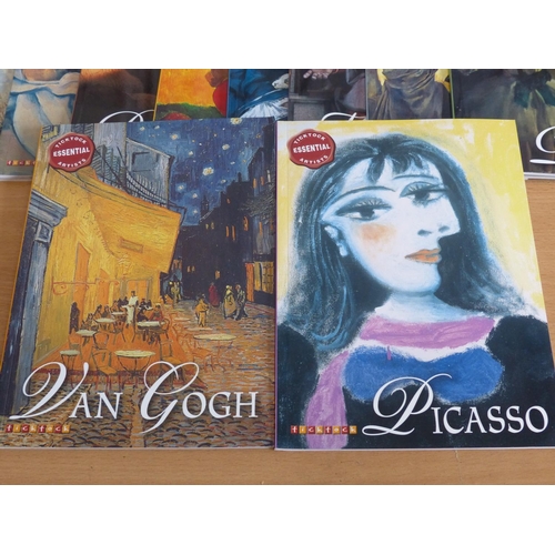 7 - 10 Ticktock Essential Artists books to include Piscasso, Renior and more, 10 Leisure Arts reference ... 